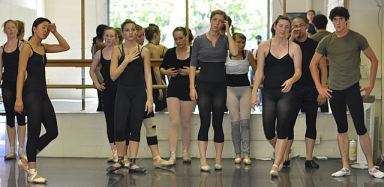 Ballet Theatre kids after a particuarly grueling run through.